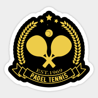 Padel Tennis retro Sticker